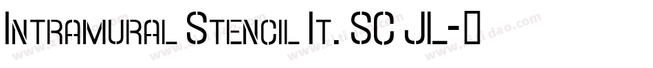Intramural Stencil It. SC JL字体转换